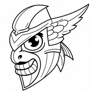 Kolorowanka Z Maskotka Patriots 90276-30329