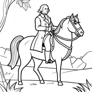 Kolorowanka Georgea Washingtona Na Koniu 90714-30668