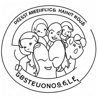 Kolorowanka Kolorowego Logo Klubu Nianiek 90791 30731