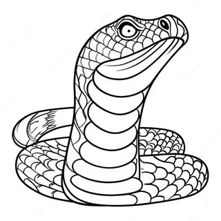Kolorowanka Z Grozna Krolewska Kobra Gotowa Do Ataku 91073 30950