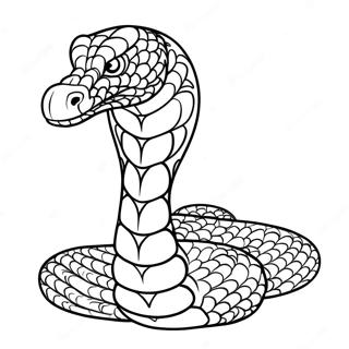 Kolorowanka Z Grozna Krolewska Kobra Gotowa Do Ataku 91073 30952