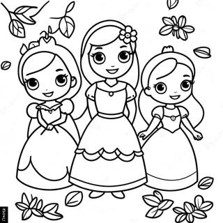 Kolorowanka Z Magicznymi Jesiennymi Ksiezniczkami Disneya 91329 31212