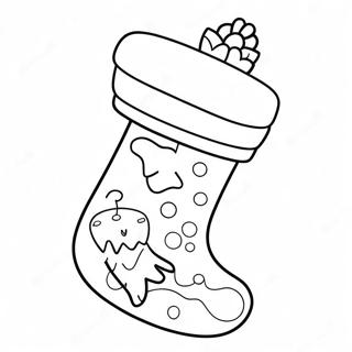 Kolorowanka Uroczej Skarpety Bozonarodzeniowej 91432 31291