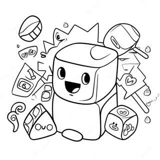 Kolorowanka Zabawnych Alphablocks 91814-31593