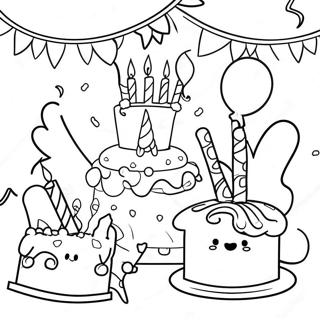 Urocza Kolorowanka Z Scena Urodzinowa 91993 31734