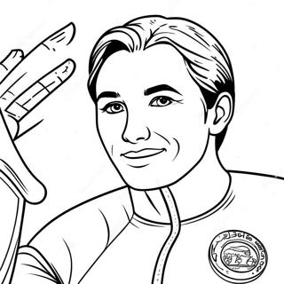 Kolorowanka Z Olimpijskim Zlotym Medalista 92789 32351