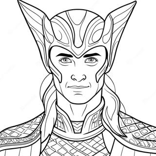 Kolorowanka Lokiego W Jego Klasycznym Kostiumie 92892-32433