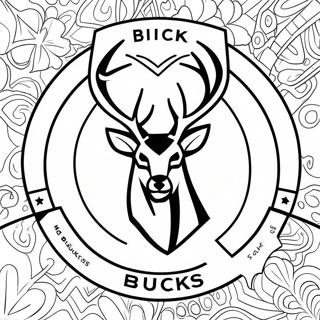 Kolorowanka Z Logo Milwaukee Bucks 93120-32606