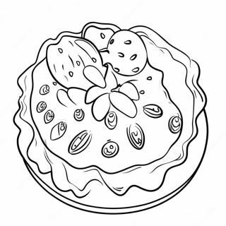 Kolorowanka Z Pysznym Ciastem Owocowym 93250 32708