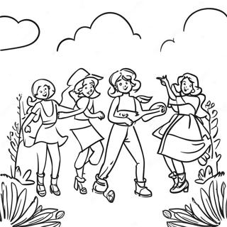 Kolorowanka Z Tradycyjnymi Festiwalami Wiejskimi 93459 32878