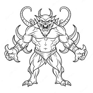 Kolorowanka Demoniczne Stworzenia Helluva Boss 94050 33335