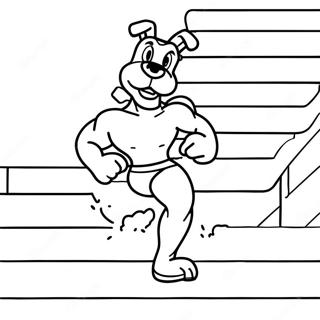 Kolorowanka Rocky Biegnacy Po Schodach 94437-33705