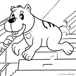 Kolorowanka Rocky Biegnacy Po Schodach 94437-33707