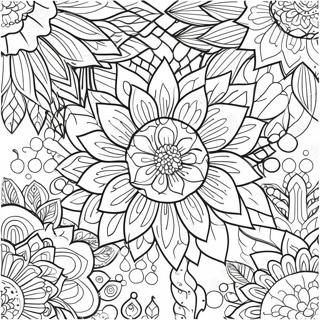 Kwiat Relaksacyjny Dla Dorosłych Kolorowanki