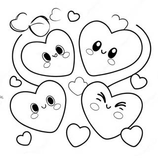 Kolorowanka Z Urokliwymi Serduszkami Rozmowy 94591-33941