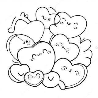 Kolorowanka Z Figlarnymi Serduszkami Rozmowy 94593-33809