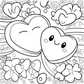 Kolorowanka Z Figlarnymi Serduszkami Rozmowy 94593-33950