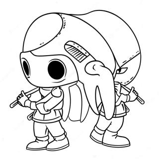 Kolorowanka Zamaskowany Straznik Z Gry W Kalamarnice 94799 34111