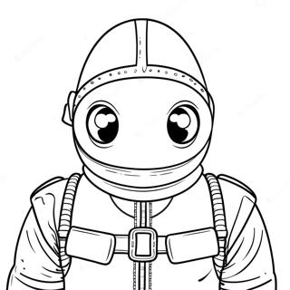 Kolorowanka Zamaskowany Straznik Z Gry W Kalamarnice 94799 34112