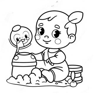 Kolorowanka Z Szczesliwa Baby Alive Bawiaca Sie Zabawki 95081-34326