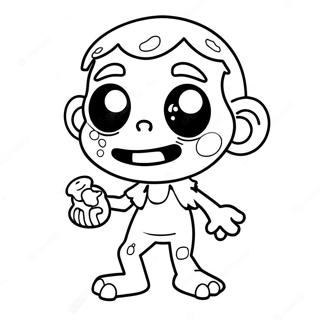 Kolorowanka Uroczy Zombie Z Cukierkami 95107 34348