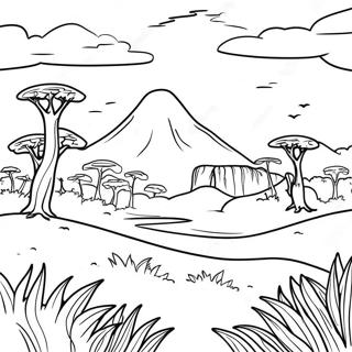 Kolorowanka Biomu Sawanny 95185-34414