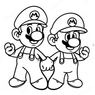 Kolorowanka Kolorowej Przygody Mario I Luigi 95233-34441