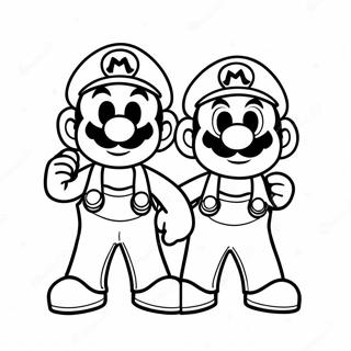 Kolorowanka Kolorowej Przygody Mario I Luigi 95233-34442