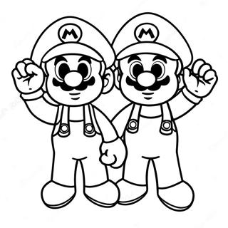 Kolorowanka Kolorowej Przygody Mario I Luigi 95233-34444