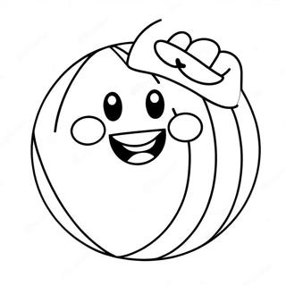 Kolorowanka Z Usmiechnieta Pilka 95311-34507