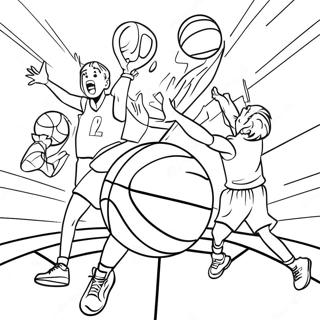 Kolorowanka Z Koszykowka W Akcji 95312-34510