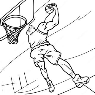 Kolorowanka Z Koszykowka W Akcji 95312-34512
