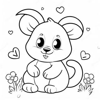 Kolorowanka Z Uroczymi Zwierzetami I Literami Rosyjskimi 95363-34553