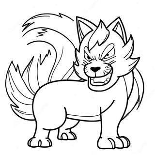 Kolorowanka Z Wscieklym Naruto Dziewiecioogoniastym 95642-34812