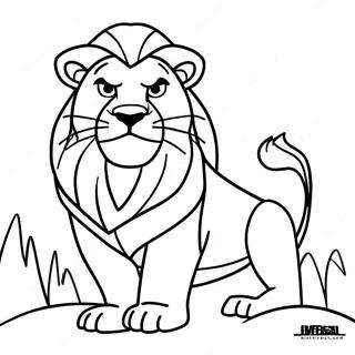 Kolorowanka Z Mufasa Z Krola Lwa 95894-34994