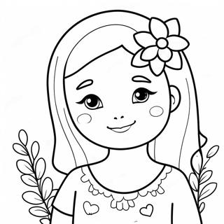 Urocza Megan Z Kwiatami Kolorowanka 95973-35059