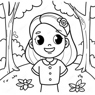 Szczesliwa Megan W Parku Kolorowanka 95975-35067