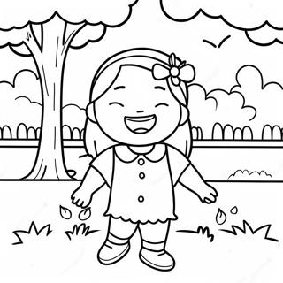 Szczesliwa Megan W Parku Kolorowanka 95975-35068