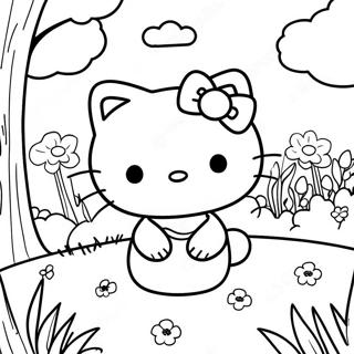 Urocza Hello Kitty W Scenie Zniw Kolorowanka 96079-35146