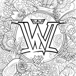 Logo Wwe Kolorowanka 96234 35261