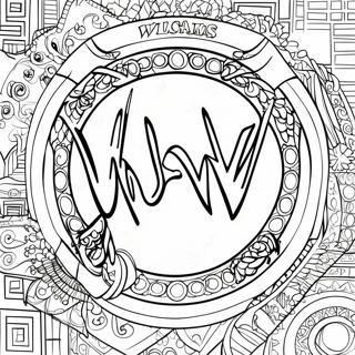 Logo Wwe Kolorowanka 96234 35263