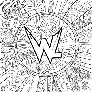 Logo Wwe Kolorowanka 96234 35264