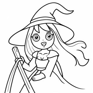 Kolorowanka Z Przerazajaca Czarownica Anime 96286 35303