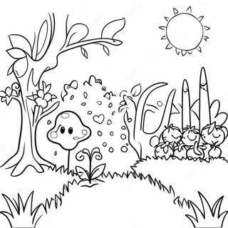 Kaprysna Odwrocona Kolorowanka Ogrodu 96465 35440