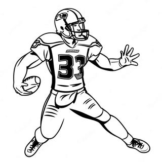 Strona Do Kolorowania Z Zawodnikiem Seahawks W Akcji 96491-35460