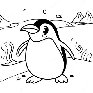 Kolorowanka Figlarnego Pingwina W Styczniu 96622 35565