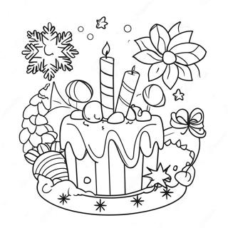 Uroczy Styczeń Kolorowanki