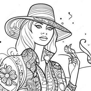 Kolorowanka Z Moda Funkowa Z Lat 70 96673-35607