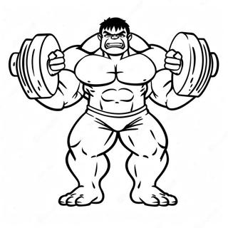 Hulk Podnoszacy Ciezary Kolorowanka 9674 356