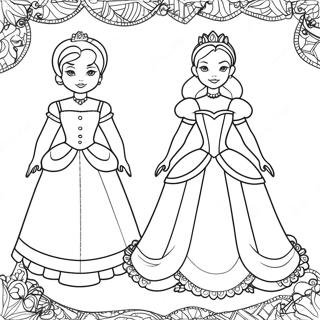 Kolorowanka Z Papierowa Lalka Ksiezniczki 96957-35997